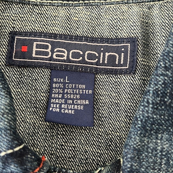 Gorgeous women’s denim jacket. Size L. Orange and white details. Like new! - Picture 8 of 8